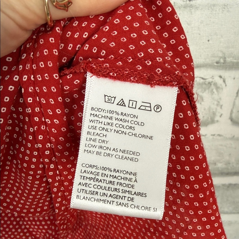 Urban Outfitters // Red Button-Front Mini Dress - Picture 9 of 10